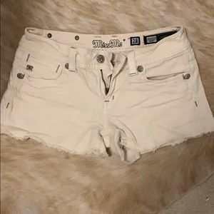 Blush pink miss me jean shorts